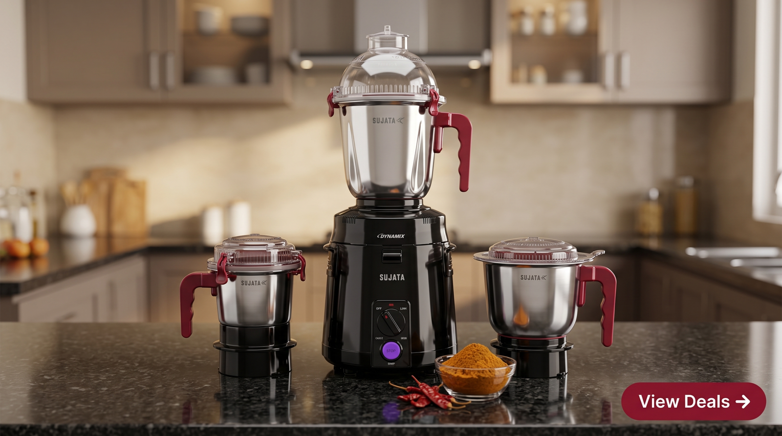 Kitchen blender on countertop