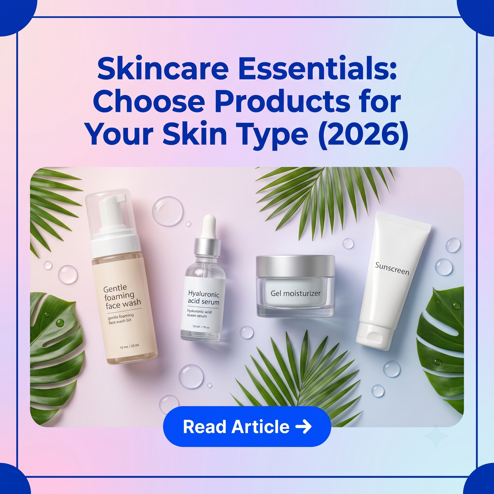 Beauty and skincare products