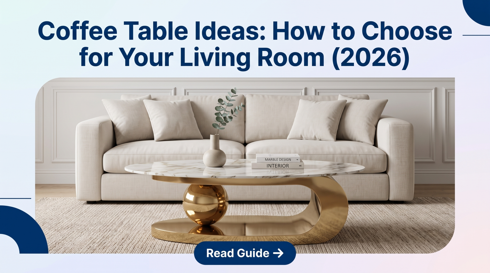 coffee tbale for living room, center table with marble top, PVD Coffee table online india